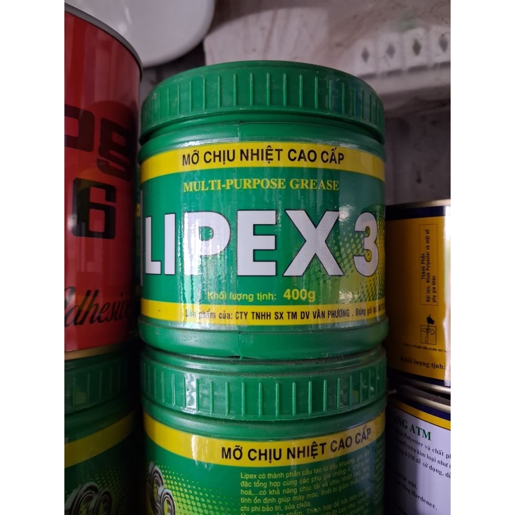 Mỡ Bò Chịu Nhiệt LIPEX 3 , Hành Chính Hãng Chất Lượng Cao