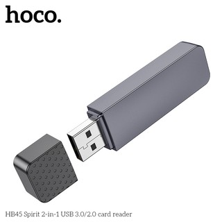Đầu đọc thẻ nhớ Hoco HB45 đầu USB 2.0 - hỗ trợ khe microSD/SD (Cam) - Phụ Kiện Nhất Tín