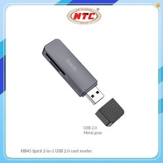 Đầu đọc thẻ nhớ Hoco HB45 đầu USB 2.0 - hỗ trợ khe microSD/SD (Cam)
