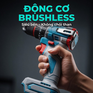 máy khoan tocdo 10mm 3 chức năng có búa model 10-2142 động cơ không chổi than vòng tua lớn