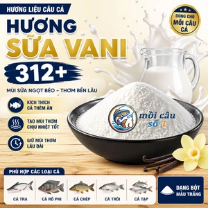 Tinh Mùi Sữa Vani 312+ Đậm Đặc – Dụ Cá Tra, Rô Phi, Chép Cực Nhạy – Hương Liệu Câu Cá | Feed Flavor 312+