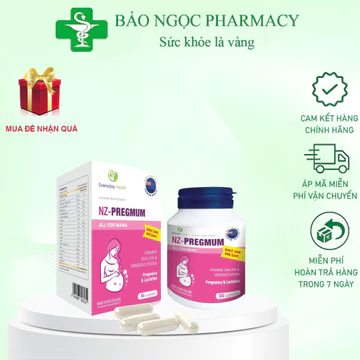 [CHÍNH HÃNG] Vitamin Bầu Omega 3, DHA Cho Bà Bầu NZ-PREGMUM Cung Cấp Vitamin D , Canxi Hỗ Trợ Toàn Diện