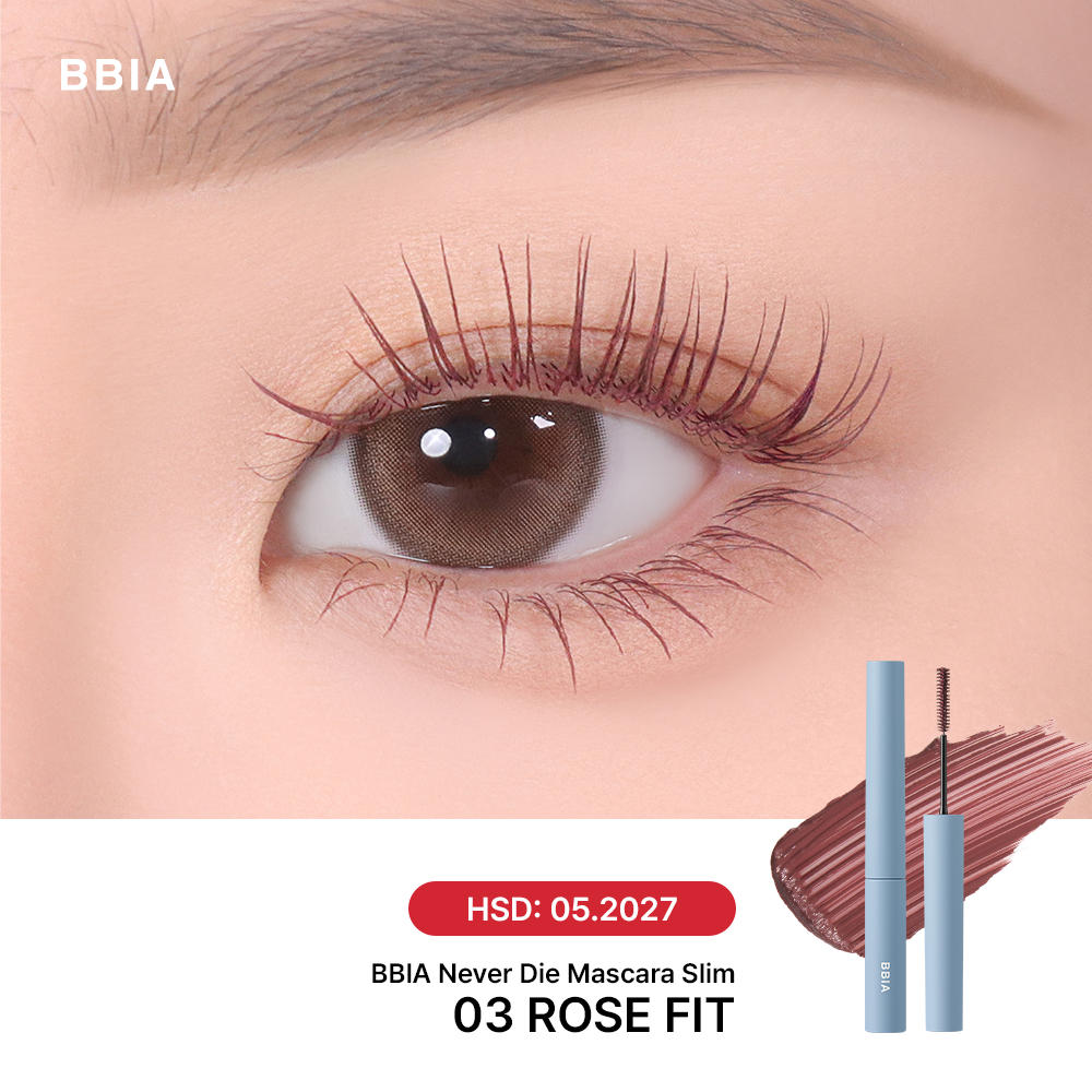 COMBO BBIA Mắt Hoàn Hảo: 1 Mascara tơi mi,không lem BBIA Never Die Slim + 1 Bảng phấn mắt 6 ô Ready To Wear Eye  Palette