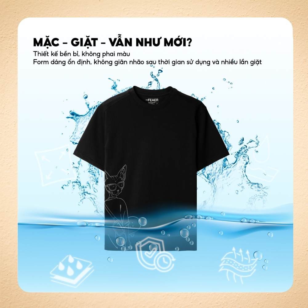 [GIÁ MỞ BÁN]Áo thun SKATE họa tiết line art cá tính, form regular fit gọn gàng,vải Cotton thấm hút, năng động hè - FEAER