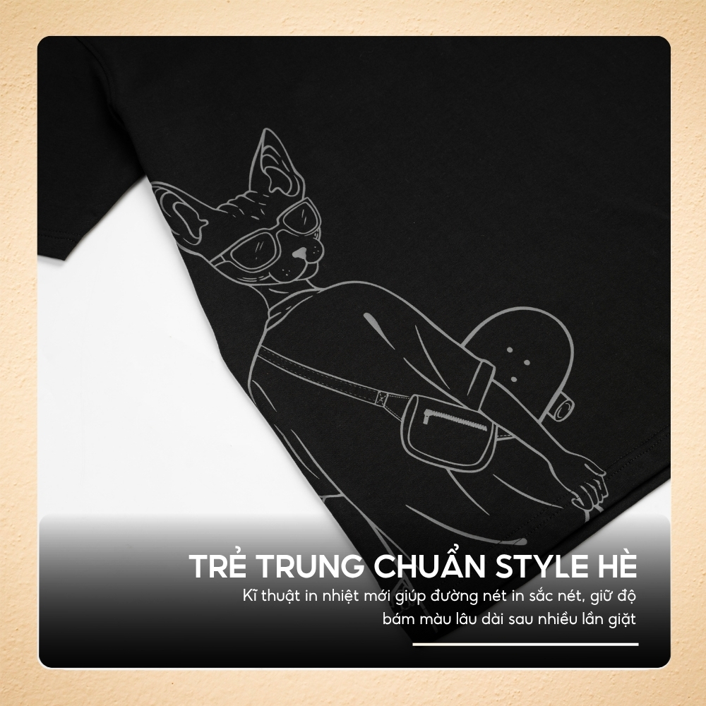 [GIÁ MỞ BÁN]Áo thun SKATE họa tiết line art cá tính, form regular fit gọn gàng,vải Cotton thấm hút, năng động hè - FEAER
