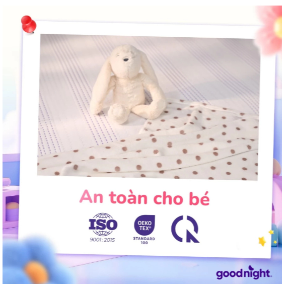 [QUÀ TẶNG] Chăn bé đi học Goodnight Bunny - Set gấu bông kèm chăn cao cấp
