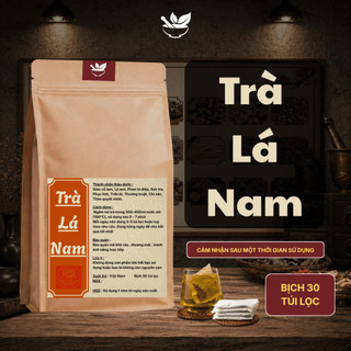Trà Lá Nam - Ankhangorganic -  Thanh lọc thân thể, giảm tích tụ vùng bụng eo, giúp nhẹ bụng dễ tiêu - Bịch 30 túi lọc
