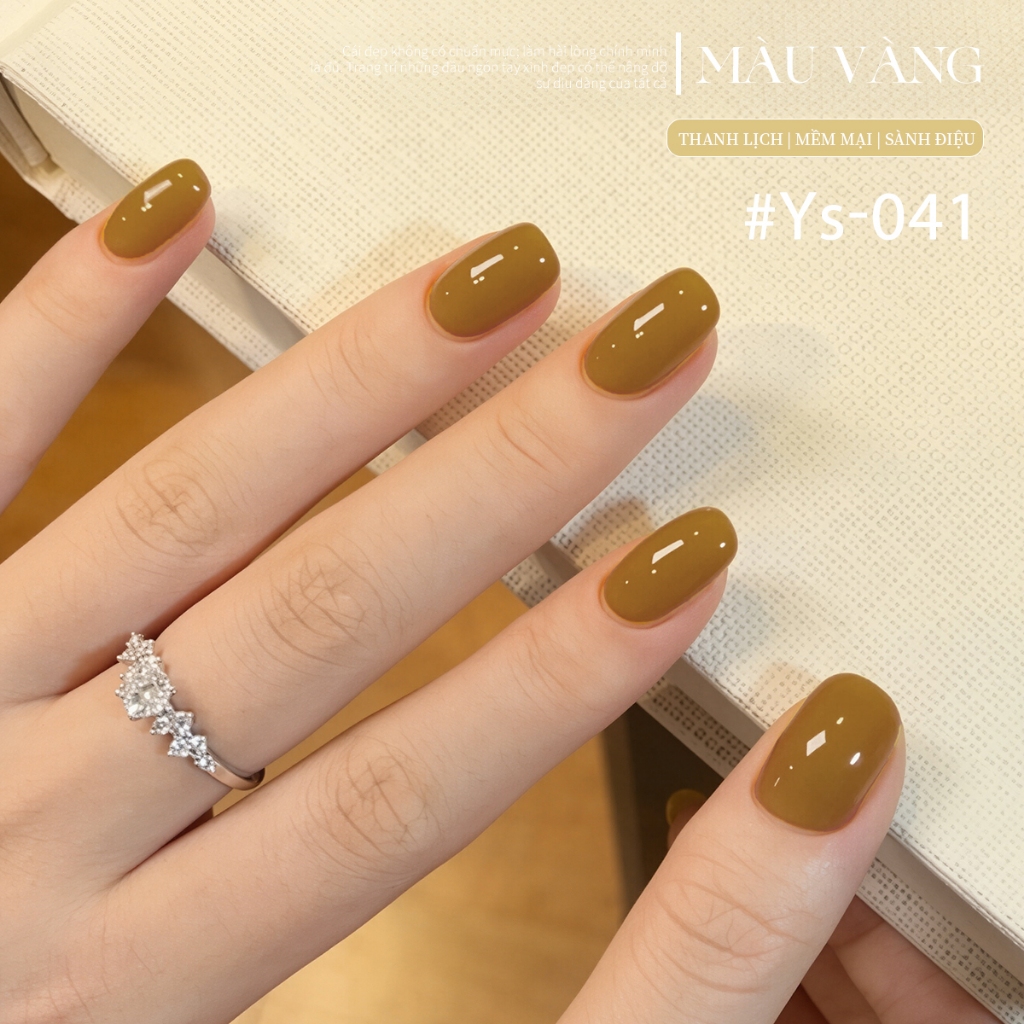XEIJAYI 10ml - Sơn móng tay dạng gel màu vàng cổ điển, độ bóng lâu trôi, thích hợp sử dụng tại salon và nhà.