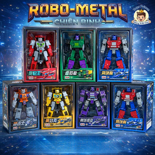 Đồ Chơi Robot Siêu Chiến Binh Metal Transformer - Đồ Chơi Lắp Ráp Robot Biến Hình Oto, Máy Bay, Xe Tải 2IN1