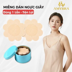 Hộp 60 Miếng Dán Ngực Giấy Hình Hoa – Miếng Dán Che Ti Tự Nhiên Bám Dính Tốt AMYBRA D307