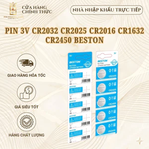 Pin 3V CR2032 CR2025 CR2016 CR1632 CR2450 Beston thay khóa xe máy ôtô ,điều khiển từ xa...