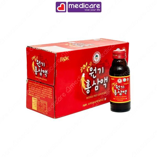 Nước uống bổ dưỡng BIOK đông trùng hạ thảo hộp 10 chai 100ml