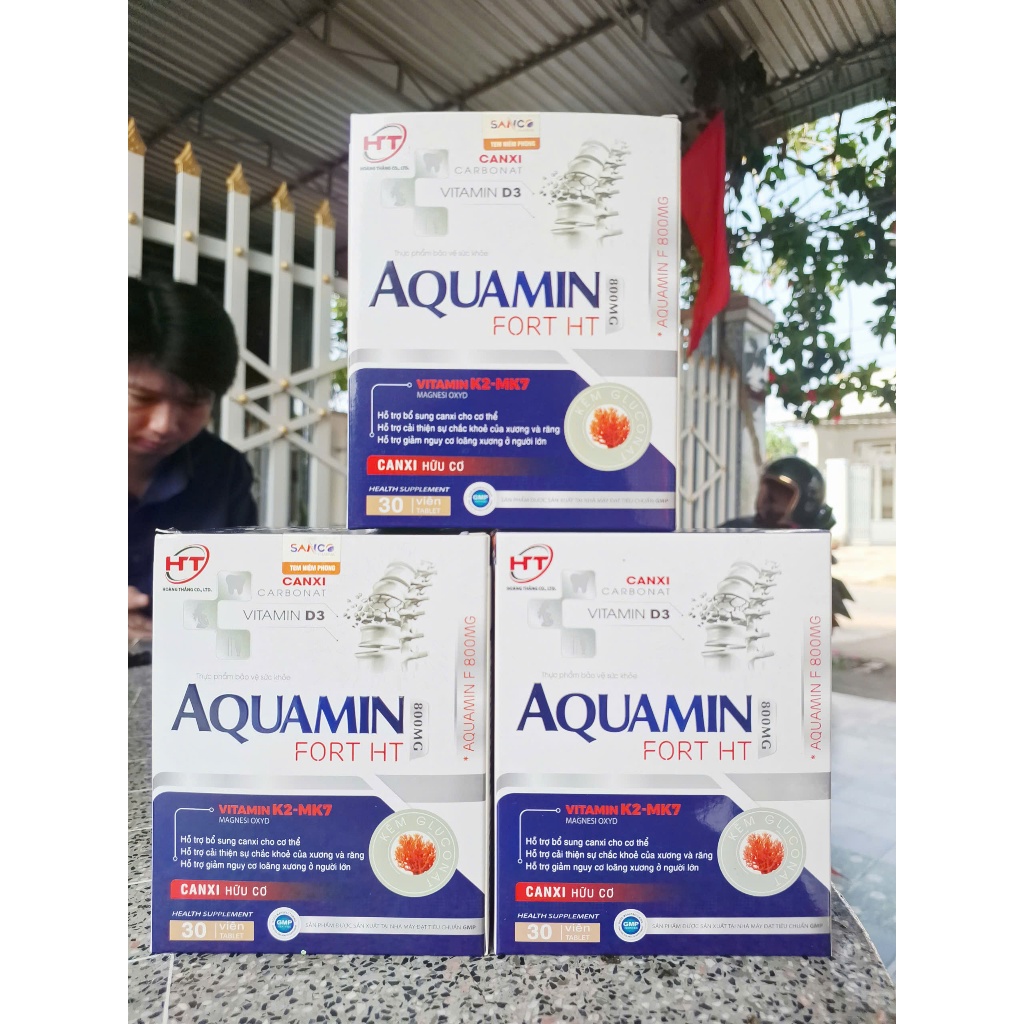 (Hộp 30v) Canxi Hữu Cơ AQuamin, Chỉ 1 Viên Mỗi Ngày Giúp Phát Triển Chiều Cao ở Trẻ, Giảm Tê Tay Chân, Chuột Rút