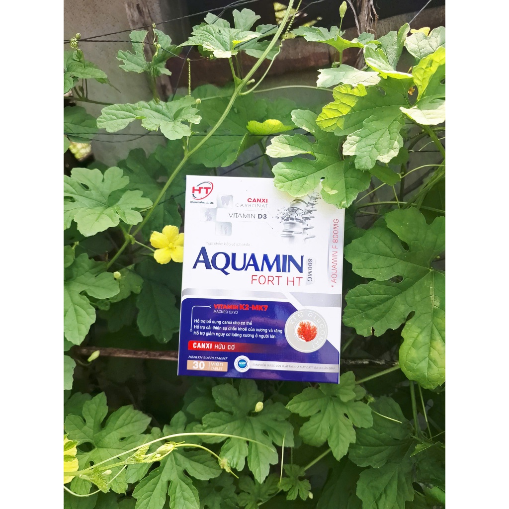(Hộp 30v) Canxi Hữu Cơ AQuamin, Chỉ 1 Viên Mỗi Ngày Giúp Phát Triển Chiều Cao ở Trẻ, Giảm Tê Tay Chân, Chuột Rút