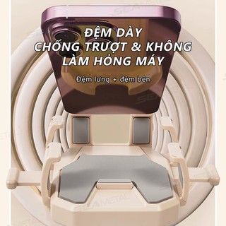 SEAMETAL [Mẫu Mới] Giá Đỡ Điện Thoại Xe Đạp Xe Máy Chân Kim Loại Chống Rung Có Mũ Chụp Kẹp Gắn 360 Độ