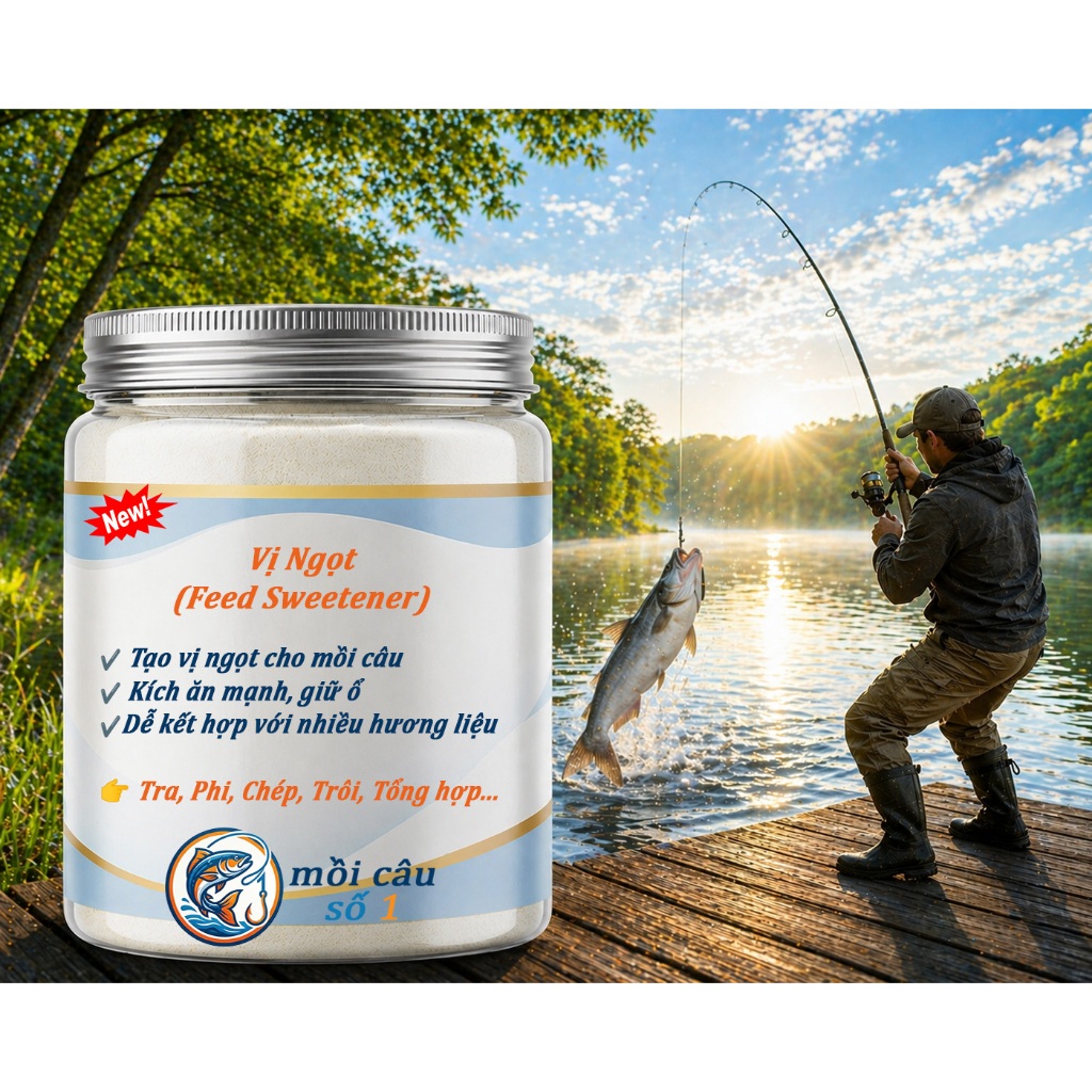 Chất tạo ngọt đậm đặc cho mồi câu - Phụ gia câu cá | Feed Sweetener