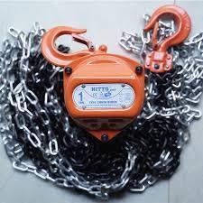 GIẢM GIÁ Palăng xích kéo tay NITTO 1 tấn, 2 tấn, 3 tấn, Ba lăng xích kéo tay tiêu chuẩn Japan xích tải 3 mét