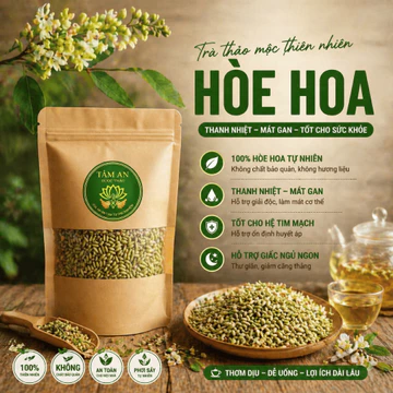 Trà Hoa Hòe Khô Tâm An Dược Thảo - Hoa Hòe Sấy Khô Nguyên Chất - Trà Thảo Mộc Dễ Pha