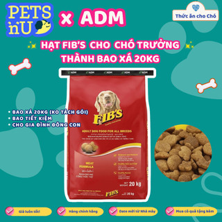 [CHÍNH HÃNG] [ GIÁ TỐT] BAO XÁ 20KG Fib's - Thức ăn hạt cho chó trưởng thành.