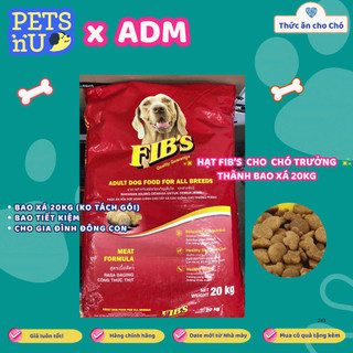 [CHÍNH HÃNG] [ GIÁ TỐT] BAO XÁ 20KG Fib's - Thức ăn hạt cho chó trưởng thành.