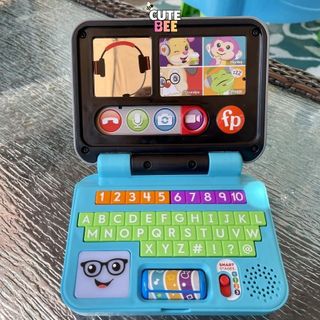 Đồ chơi Fisher-Price Máy tính xách tay giáo dục có đèn và nhạc xuất dư, không hộp