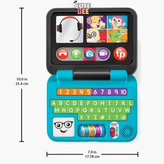 Đồ chơi Fisher-Price Máy tính xách tay giáo dục có đèn và nhạc xuất dư, không hộp