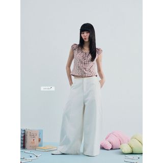 𝐎𝐫𝐢𝐚𝐧𝐧𝐚 𝐏𝐚𝐧𝐭𝐬 - Quần kaki dáng thụng ống rộng nhiennhienvintage NQD00002