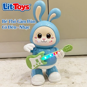 Bộ Thỏ Cầm Đàn Nhảy Múa ToysLit, Đồ Chơi Vui Nhộn Có Đèn Led Và Nhạc Giúp Bé Giải Trí