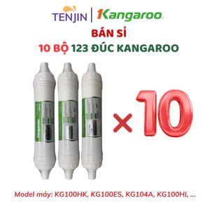 Combo Bán Sỉ 10 bộ, 5 Bộ Lõi Lọc Nước 123 Kangaroo Dòng Đúc Cắm Nhanh