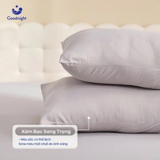 Vỏ Gối Airsilk Tencel Lụa Cao Cấp 45x65cm, Gối ngủ cho bé 5 màu pastel - Goodnight Bedding