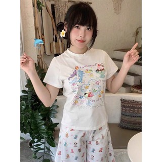 Áo Babytee Cổ Tròn Nam Nữ NhIiều Họa Tiết In Hình Đám Mây Cá Voi , Chất Liệu Cotton Khô Mềm Mịn Thoáng Khí