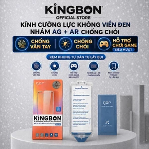 Kính Cường Lực Nhám AG + AR Chống Chói Không Viền Đen Hỗ Trợ Chơi Game GOR KiNGBON MA-87 Cho iPhone