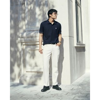 Áo polo nam tay ngắn có hình thêu phối bo tay. Fitted - ROUTINE 10S26POL003P