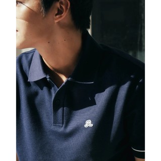 Áo polo nam tay ngắn có hình thêu phối bo tay. Fitted - ROUTINE 10S26POL003P
