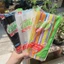 Ống hút nhựa bẻ gập phi 6 TRẮNG, ĐEN, NHIỀU MÀU đầu cong gập TTK, 1 bịch 80 ống