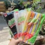 Ống hút nhựa bẻ gập phi 6 TRẮNG, ĐEN, NHIỀU MÀU đầu cong gập TTK, 1 bịch 80 ống