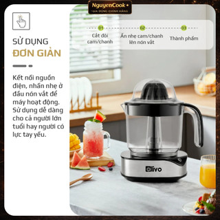 Máy Vắt Cam OLIVO CJ12 - Dung tích lớn 1.2L, Có Hai Đầu Vắt Lớn - Nhỏ,Vắt Kiệt Nước, Sử Dụng Dễ Dàng