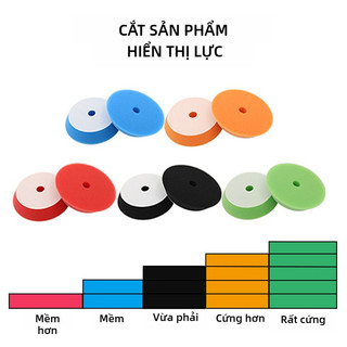 SEAMETAL Combo 5 Miếng Mút Đánh Bóng Xe Giá Tốt 5"/6" Dùng Cho Máy Đánh Bóng Wax Ô Tô