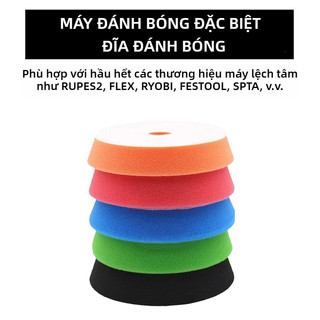 SEAMETAL Combo 5 Miếng Mút Đánh Bóng Xe Giá Tốt 5"/6" Dùng Cho Máy Đánh Bóng Wax Ô Tô