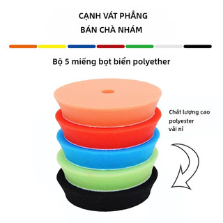 SEAMETAL Combo 5 Miếng Mút Đánh Bóng Xe Giá Tốt 5"/6" Dùng Cho Máy Đánh Bóng Wax Ô Tô