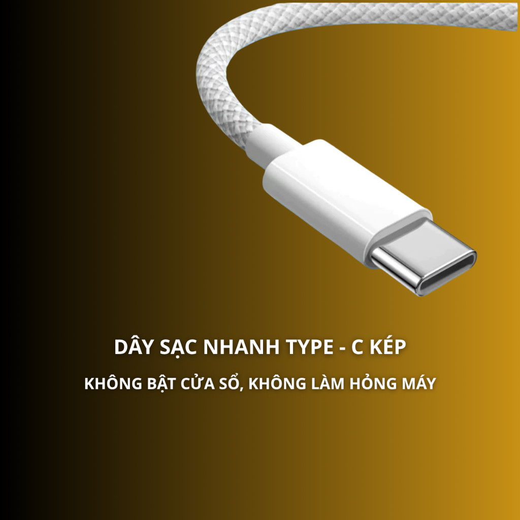 Dây Sạc Nhanh 60W Type C 1m – Cáp PD Sạc Nhanh Cho Điện Thoại & Tablet
