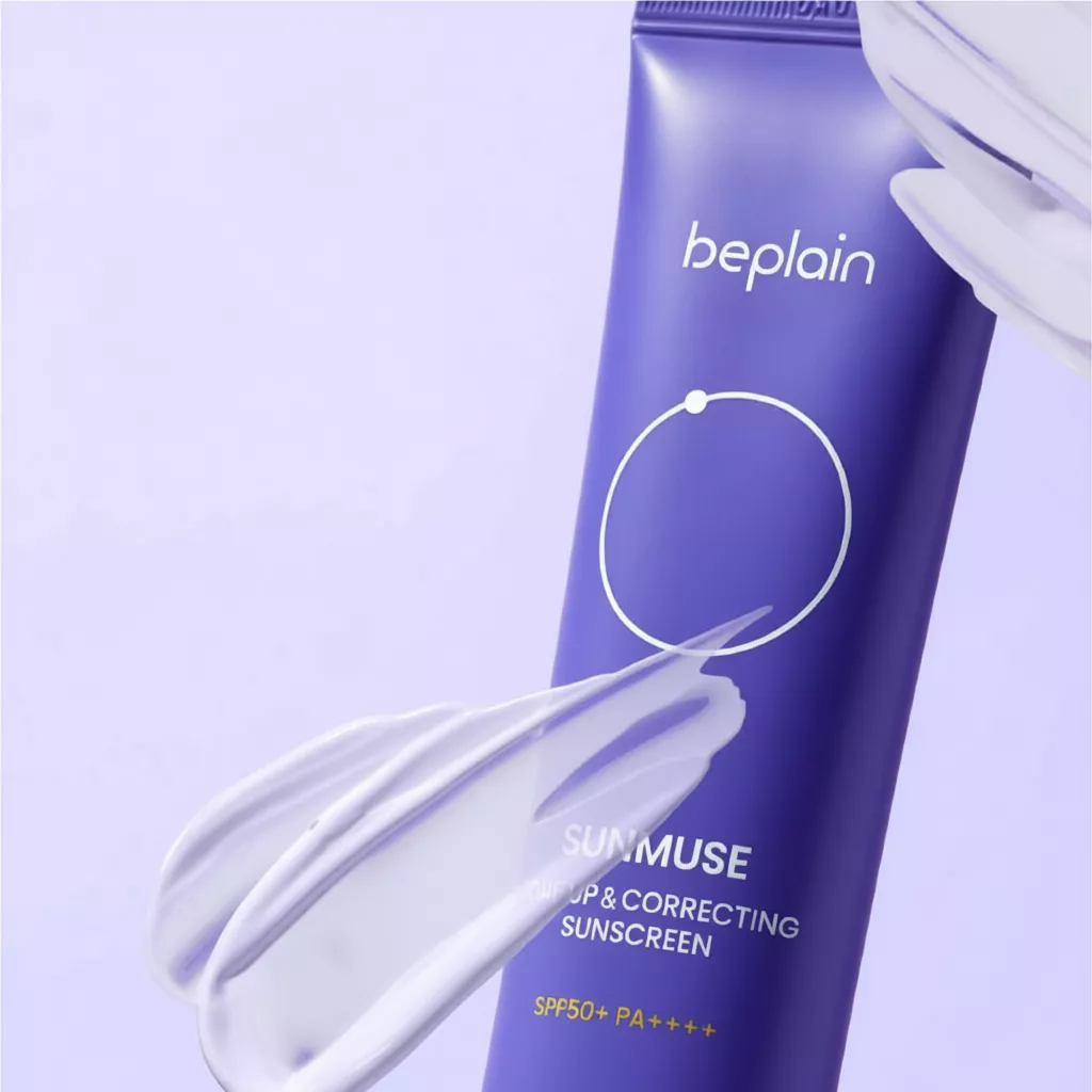 Kem chống nắng BEPLAIN Sunmuse Lai Vật Lý Hóa Học Nâng Tone Hiệu Chỉnh Da SPF50+ PA++++ 50ml