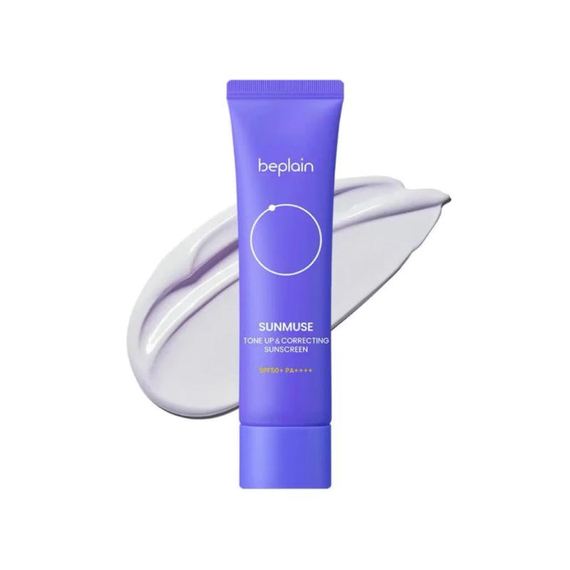 Kem chống nắng BEPLAIN Sunmuse Lai Vật Lý Hóa Học Nâng Tone Hiệu Chỉnh Da SPF50+ PA++++ 50ml