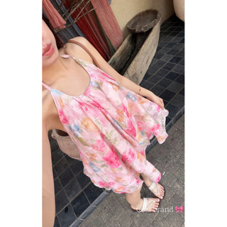 Váy hoa nhí nữ Céla dáng babydoll tầng – đầm voan đi biển đi chơi dễ thương