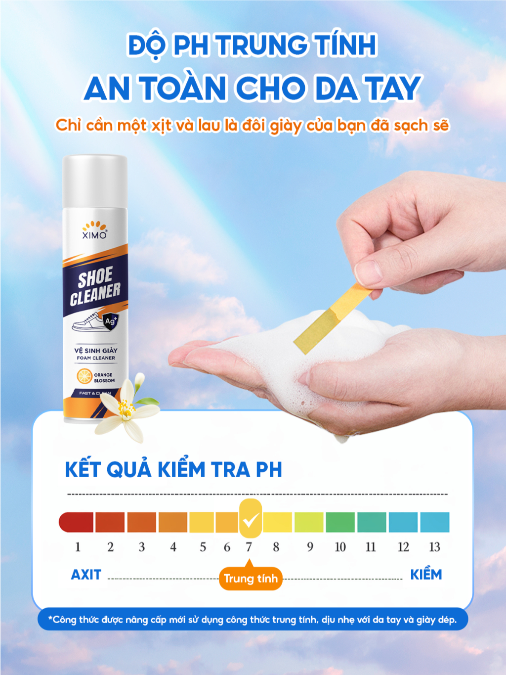 Chai xịt tạo bọt vệ sinh giày tiện lợi XIMO, Chai vệ sinh giày khô sạch và khử mùi hôi giày VSG02 - ảnh 8
