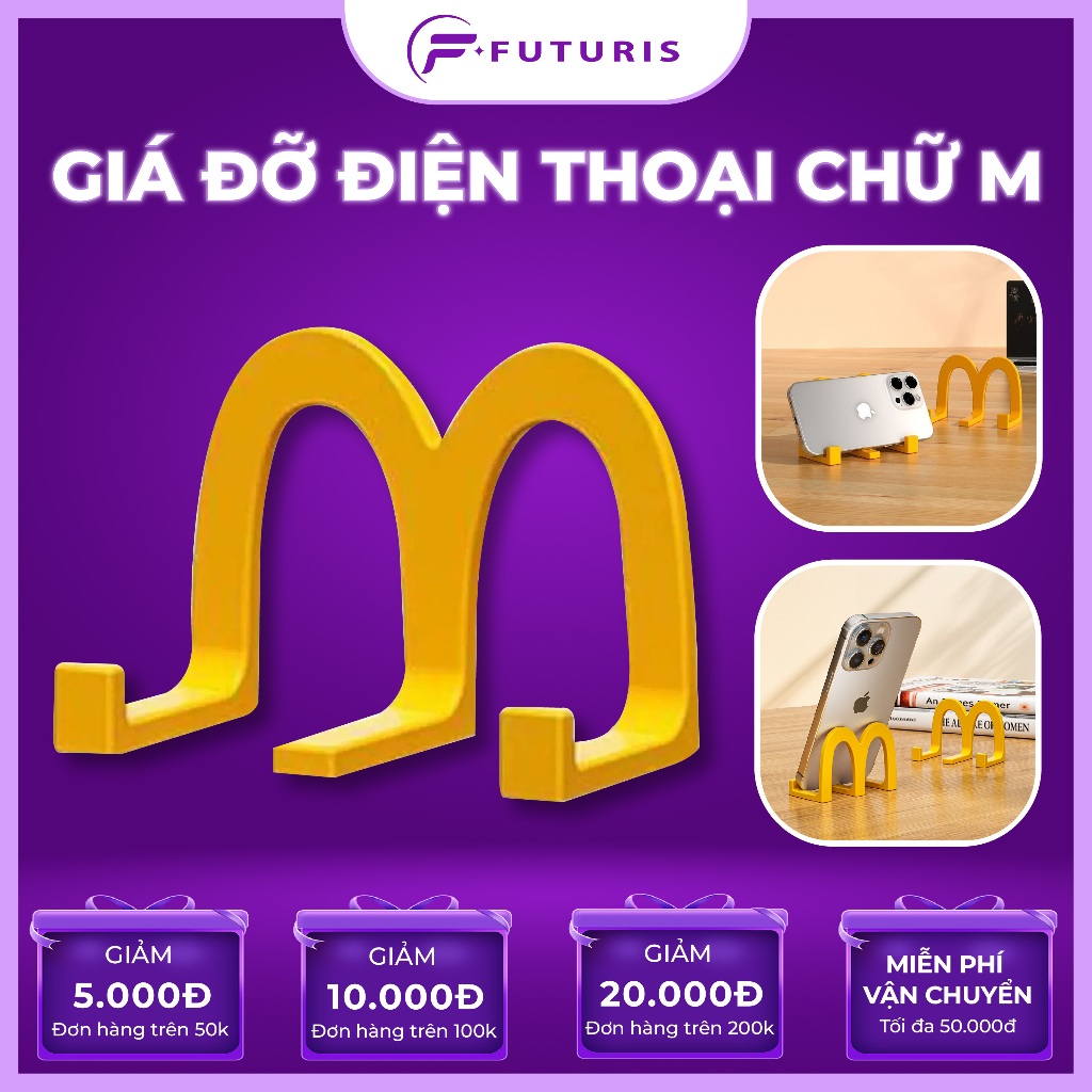 Giá đỡ điện thoại hình chữ M Sáng Tạo Dễ Thương,  Kệ Để Điện Thoại Gấp Gọn, Xem phim tiện lợi