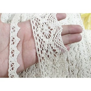 2 -5 mét Ren trang trí kiểu dáng Vintage dày đẹp, ren viền may mặc