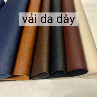 Vải da simili dày nhiều màu – bọc trang trí, làm túi, ví, ba lô...