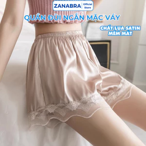 Combo 4 Quần Mặc Trong Váy Lụa Mát Mịn, Quần Váy Có Thể Mặc Ngoài Thoải Mái ZANABRA V550