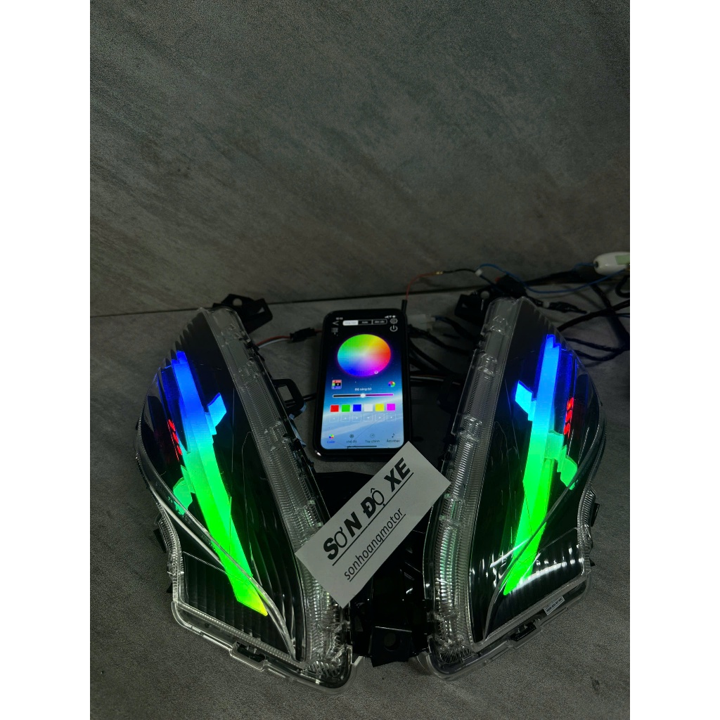 Cặp Xi Nhan Audi Led Vision 2015-2020 ( MẪU X ) A7 Đổi Màu App , Lắp Đặt Dễ Dàng , Bảo Hành 12 Tháng